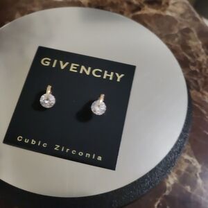 Givenchy Gold Cubic Zirconia Earrings